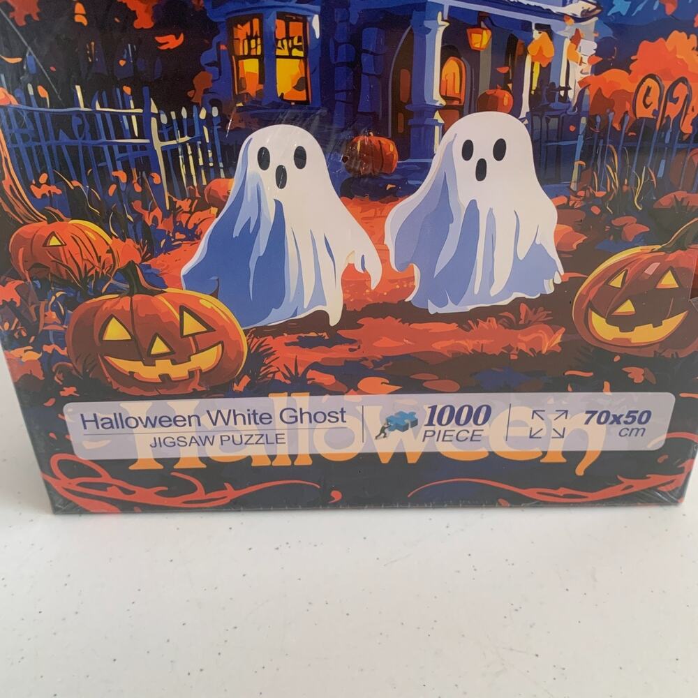 Halloween White Ghost 1000 Piece Jigsaw Puzzle 70x50 cm Brand New Sealed - Picture 4 of 6